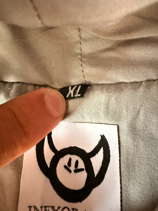 Sweat à capuche en tapisserie ample boxy unisexe unique fait main upcyclé tissé taille XL n•1097