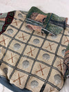 Sweat à capuche en tapisserie ample boxy unisexe unique fait main upcyclé tissé taille XL n•1101