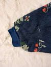 Sweat à capuche en tapisserie ample boxy unisexe unique fait main upcyclé tissé taille XS n•1104