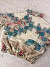 Veste en quilt crop style sportswear design unique vintage fait main upcyclé retravaillé M n•1106