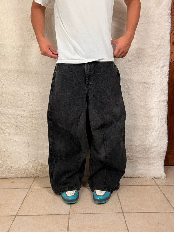 Pantalon baggy jean large Japanese balloon streetwear y2k vintage hip-hop taille 36US n•1107