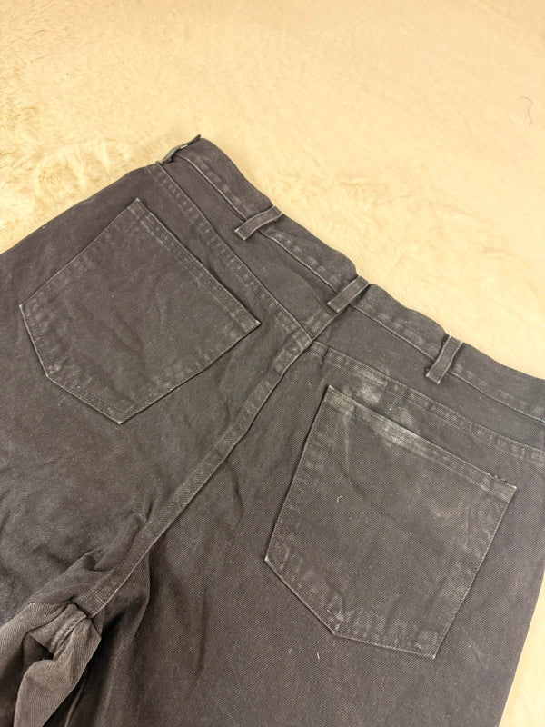 Pantalon baggy jean noir large Japanese balloon streetwear y2k vintage hip-hop taille 38US n•1108