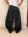 Pantalon baggy jean noir large Japanese balloon streetwear y2k vintage hip-hop taille 38US n•1108