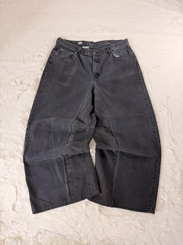 Pantalon baggy jean noir large Japanese balloon streetwear y2k vintage hip-hop taille 36US n•1109