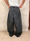 Pantalon baggy jean noir large Japanese balloon streetwear y2k vintage hip-hop taille 36US n•1109