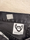 Pantalon baggy jean noir large Japanese balloon streetwear y2k vintage hip-hop taille 36US n•1109