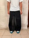 Pantalon baggy jean noir large Japanese balloon streetwear y2k vintage hip-hop taille 34US n•1111