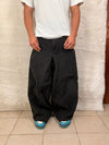 Pantalon baggy jean noir large Japanese balloon streetwear y2k vintage hip-hop taille 31US n•1112