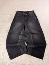 Pantalon baggy jean noir large Japanese balloon streetwear y2k vintage hip-hop taille 30US n•1113