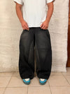 Pantalon baggy jean noir large Japanese balloon streetwear y2k vintage hip-hop taille 30US n•1113