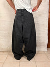 Pantalon baggy jean noir large Japanese balloon streetwear y2k vintage hip-hop taille 38US n•1115