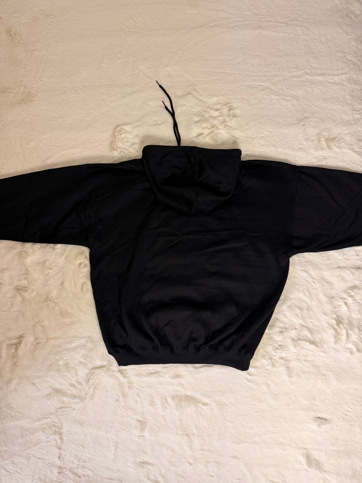 Sweat à capuche oversize ample et boxy, hyper doux, noir profond