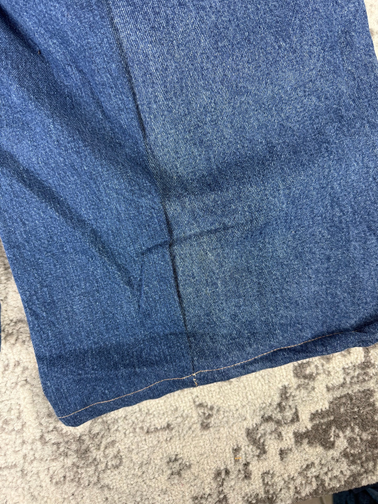 Pantalon baggy en denim upcyclé large style skater streetwear y2k hip-hop 90’s - Pièce unique M n•11