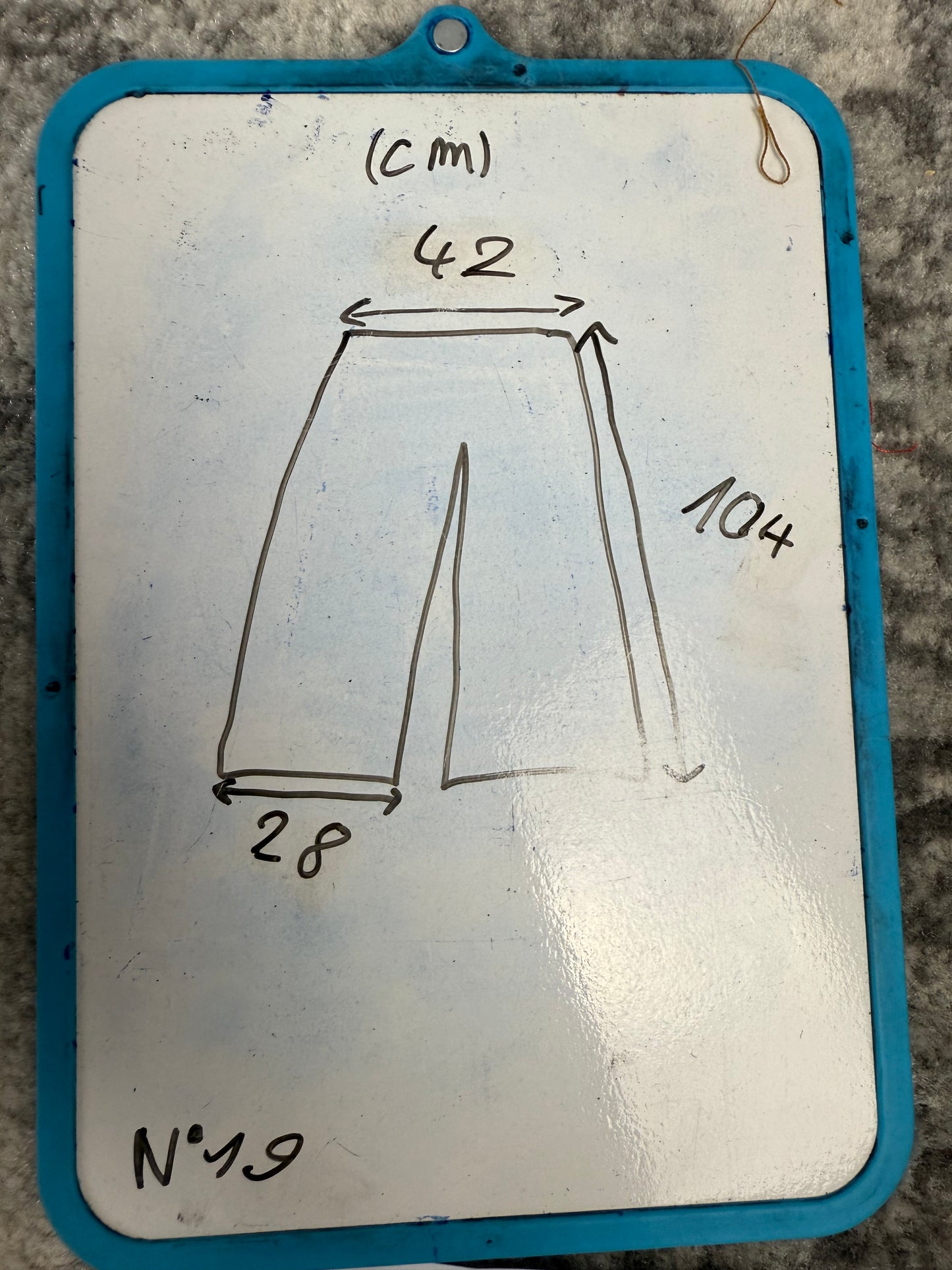 Pantalon baggy en denim upcyclé large style skater streetwear y2k hip-hop 90’s - Pièce unique M n•19