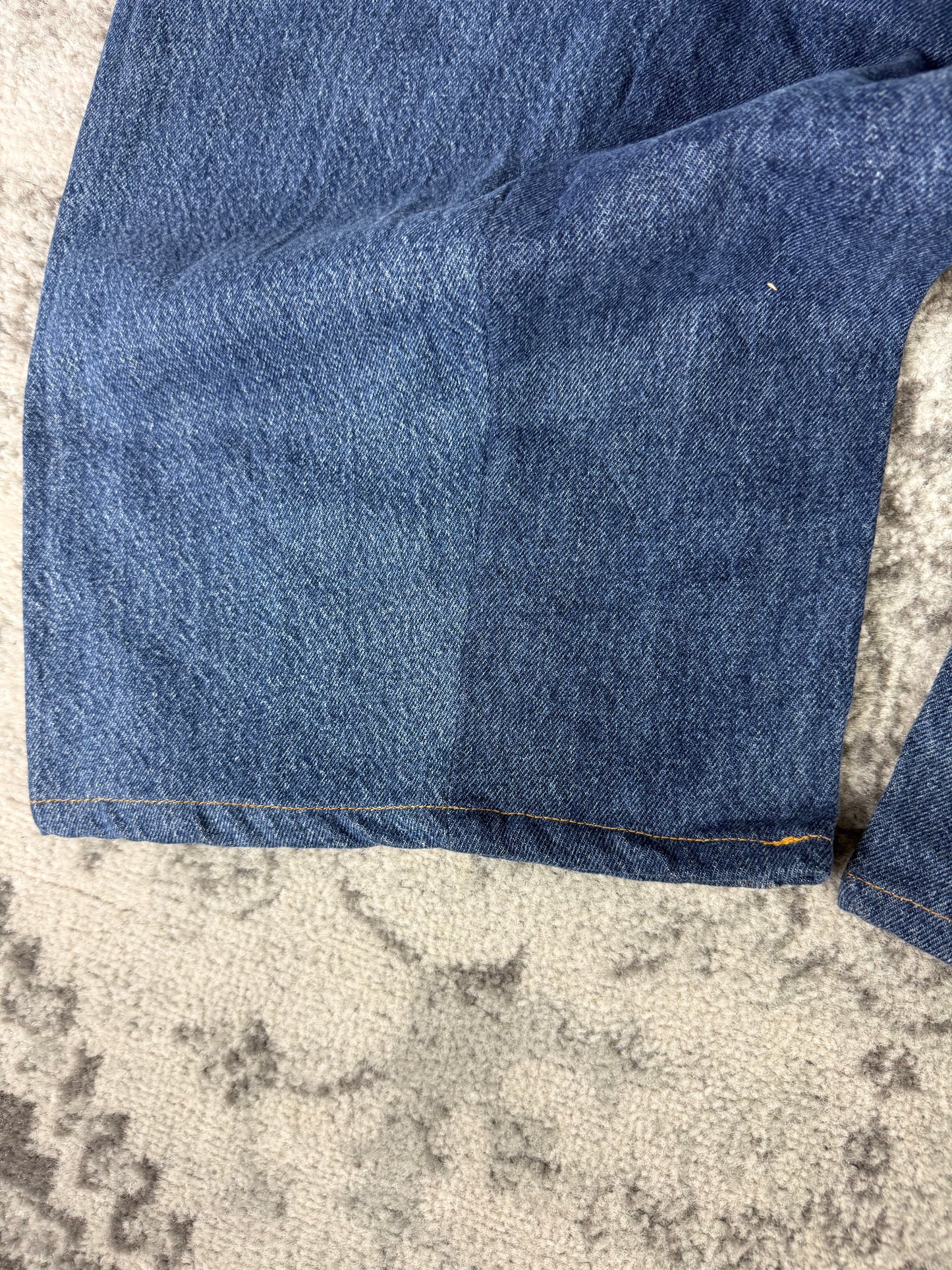 Pantalon baggy en denim upcyclé large style skater streetwear y2k hip-hop 90’s - Pièce unique L n•5