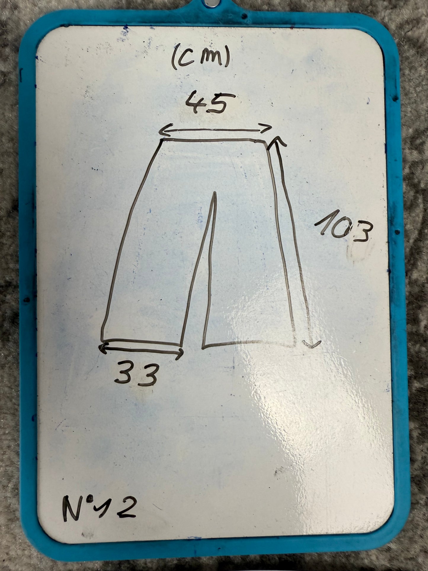 Pantalon baggy en denim upcyclé large style skater streetwear y2k hip-hop 90’s - Pièce unique L n•12