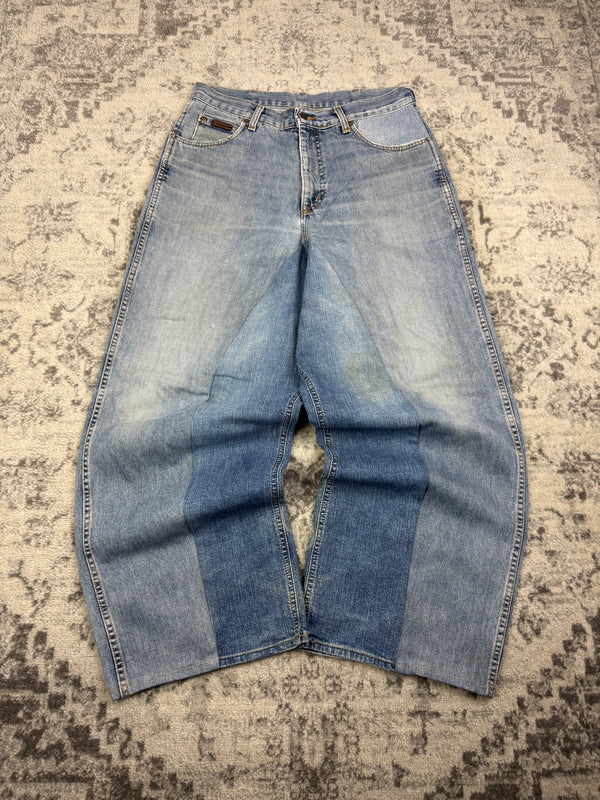 Pantalon baggy jean large Japanese balloon streetwear JNCO y2k vintage hip-hop taille M n•584