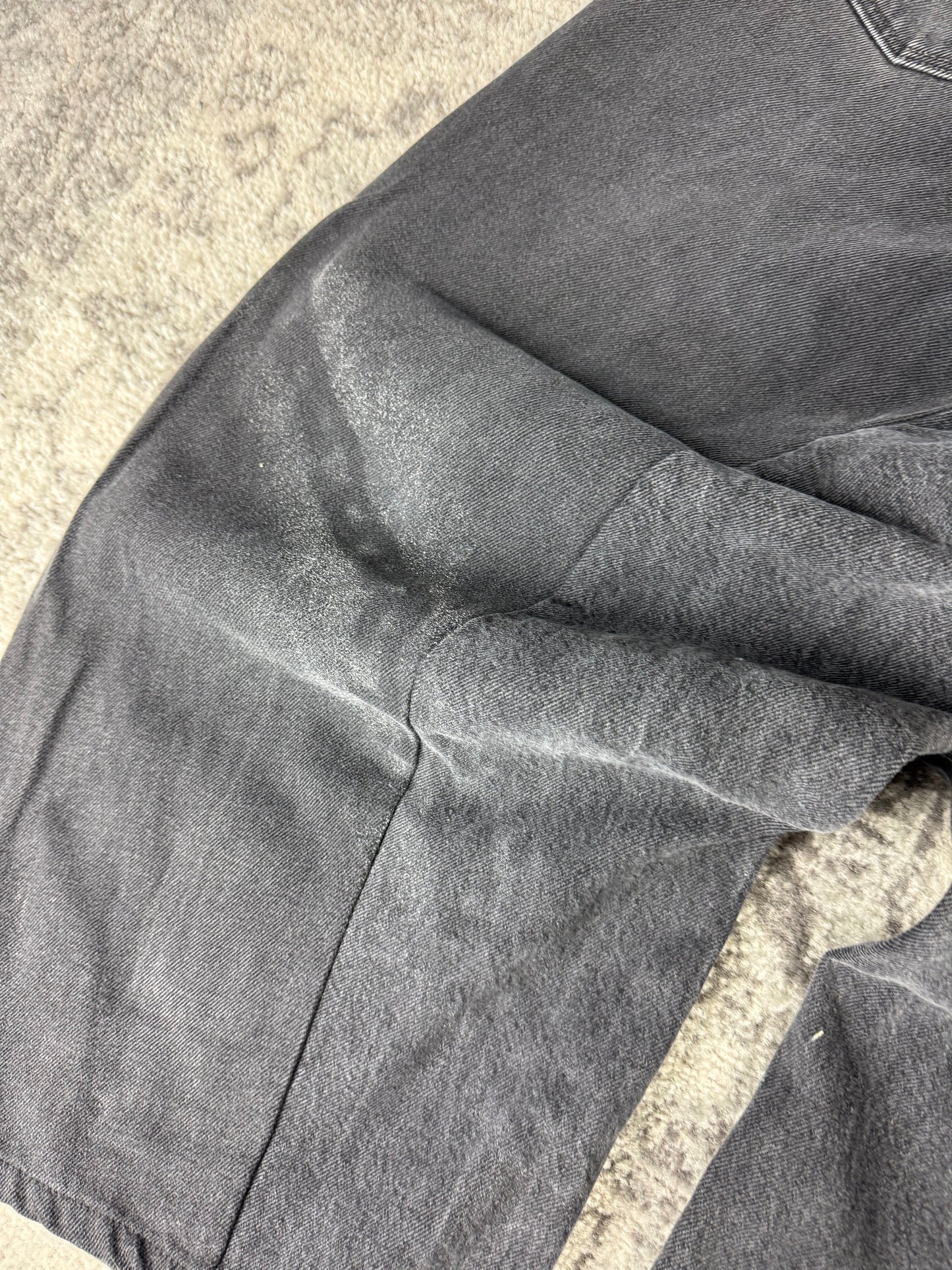 Pantalon baggy en denim upcyclé large style skater streetwear y2k hip-hop 90’s - Pièce unique S n•13