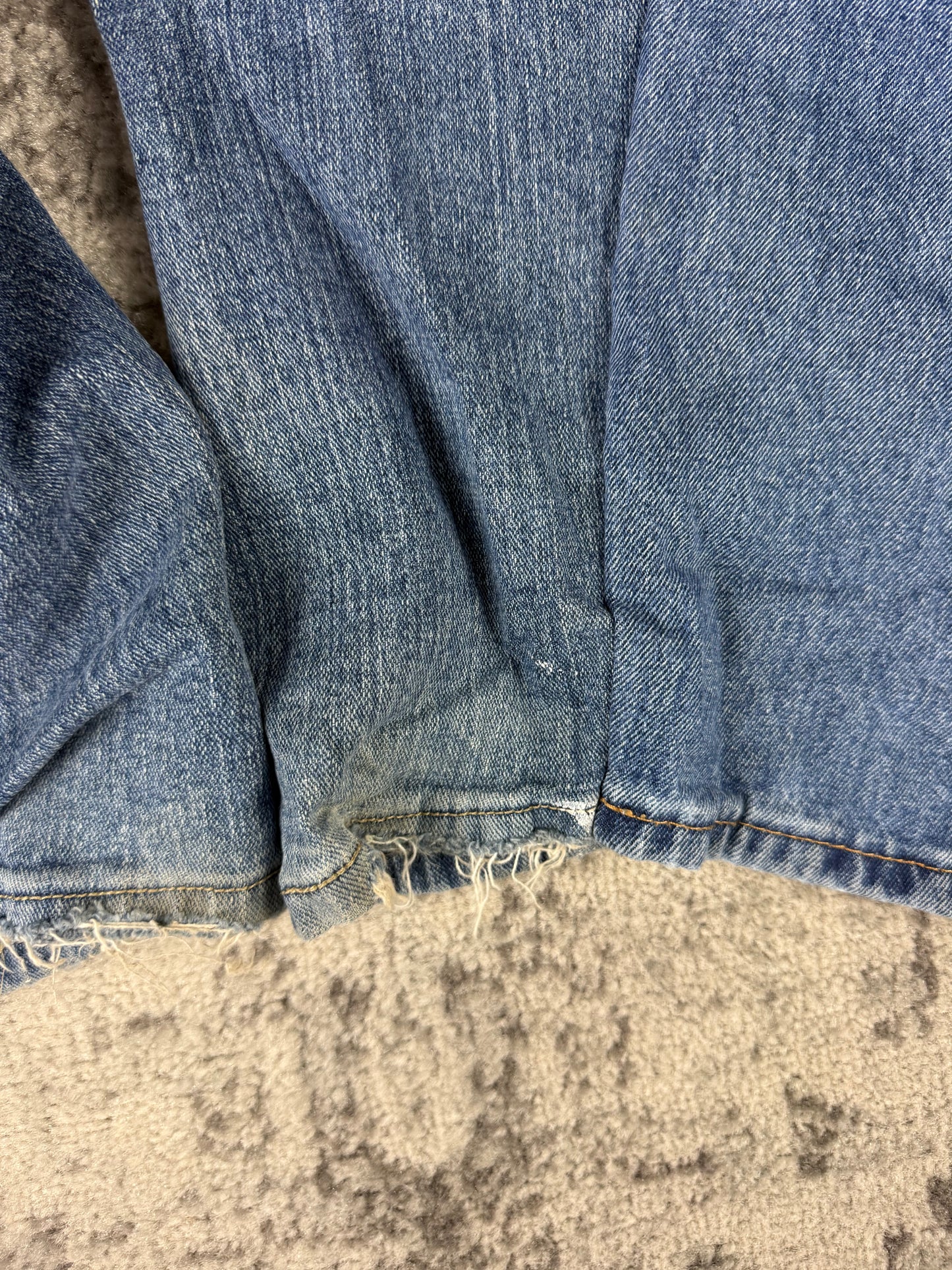 Pantalon baggy en denim upcyclé large style skater streetwear y2k hip-hop 90’s - Pièce unique XL n•1