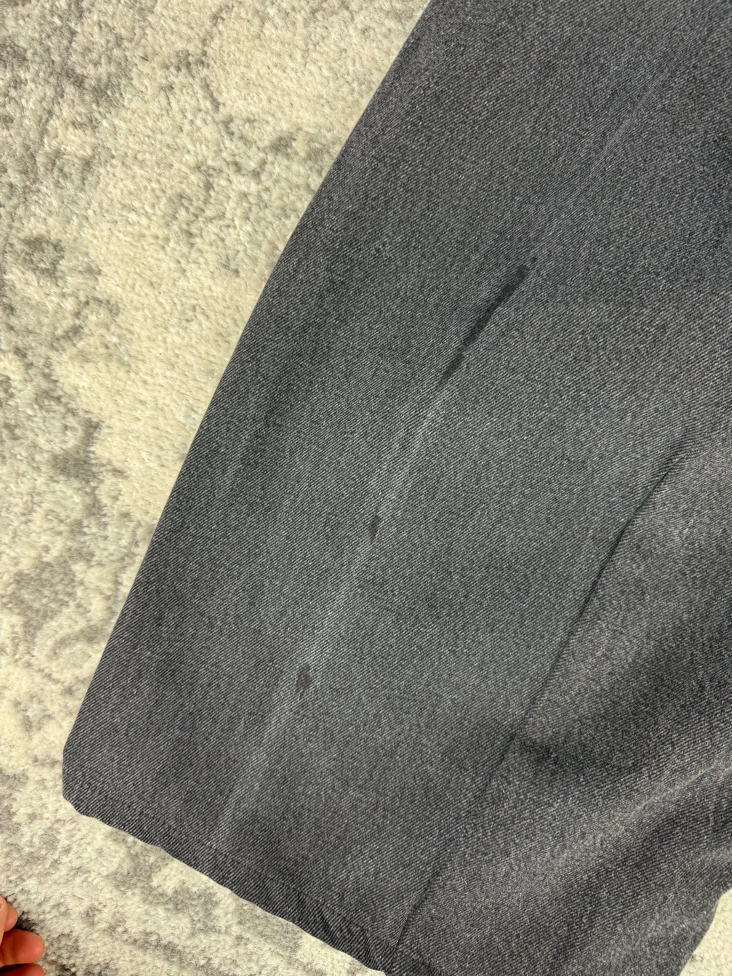 Pantalon baggy en denim upcyclé large style skater streetwear y2k hip-hop 90’s - Pièce unique M n•9