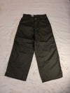 Pantalon Double Knee Baggy épais grande poche, triple couture résistante, couleur vert foncé