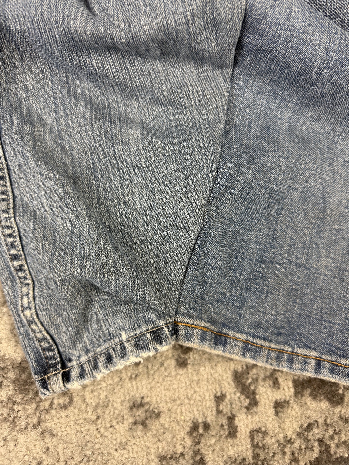 Pantalon baggy en denim upcyclé large style skater streetwear y2k hip-hop 90’s - Pièce unique M n•19