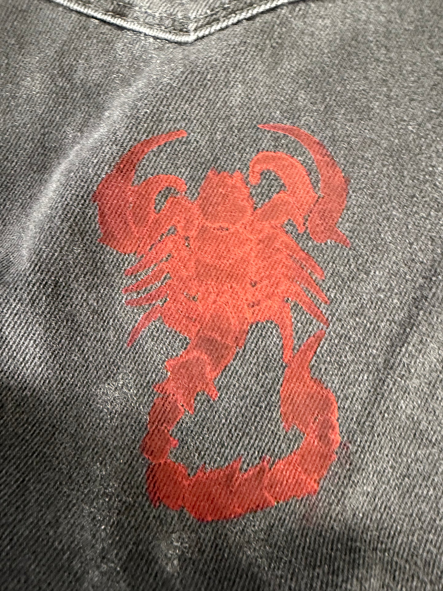 Pantalon baggy en denim upcyclé large style skater streetwear y2k hip-hop 90’s - Pièce unique S n•13