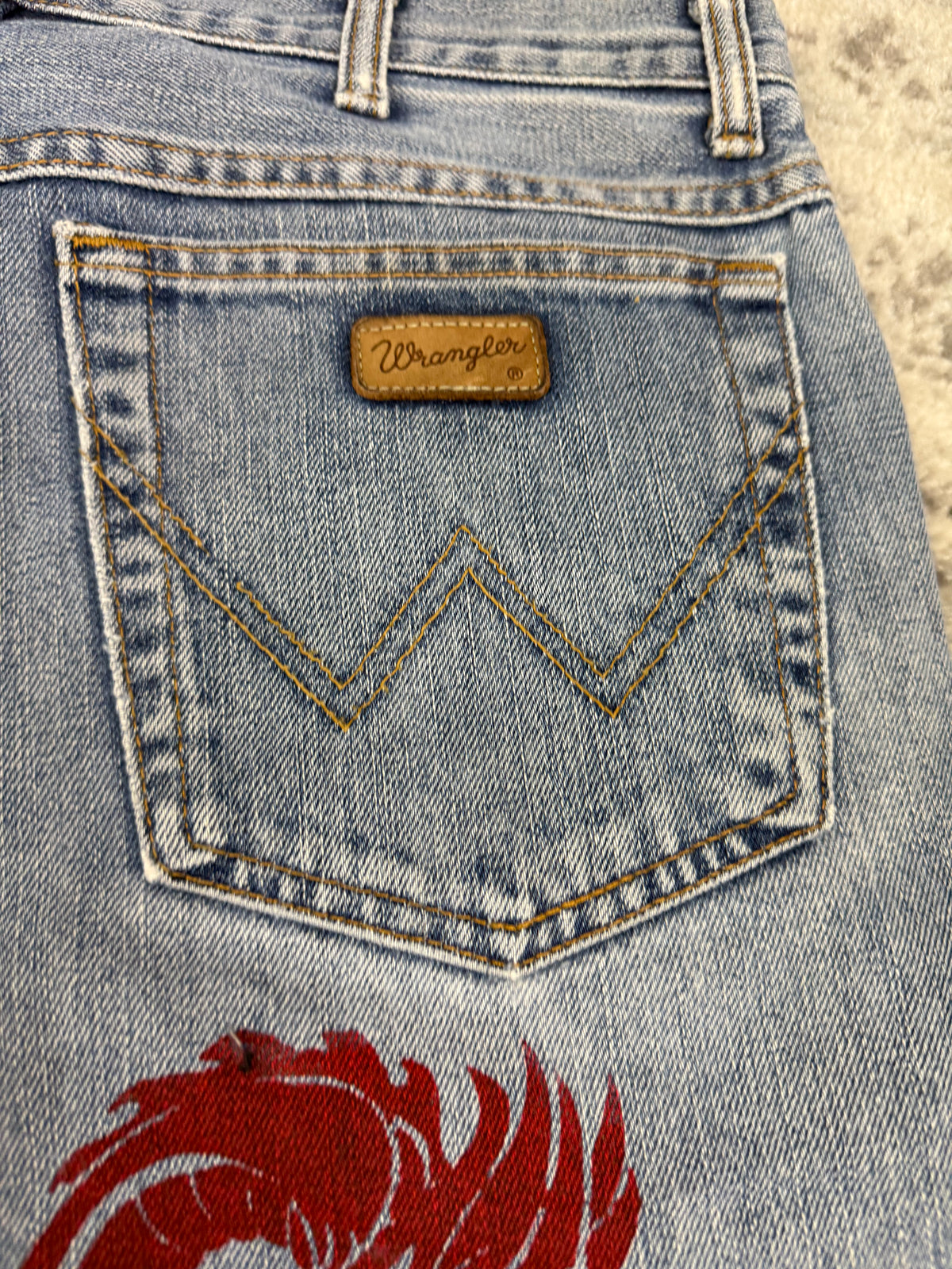 Pantalon baggy jean large Japanese balloon streetwear JNCO y2k vintage hip-hop taille M n•584