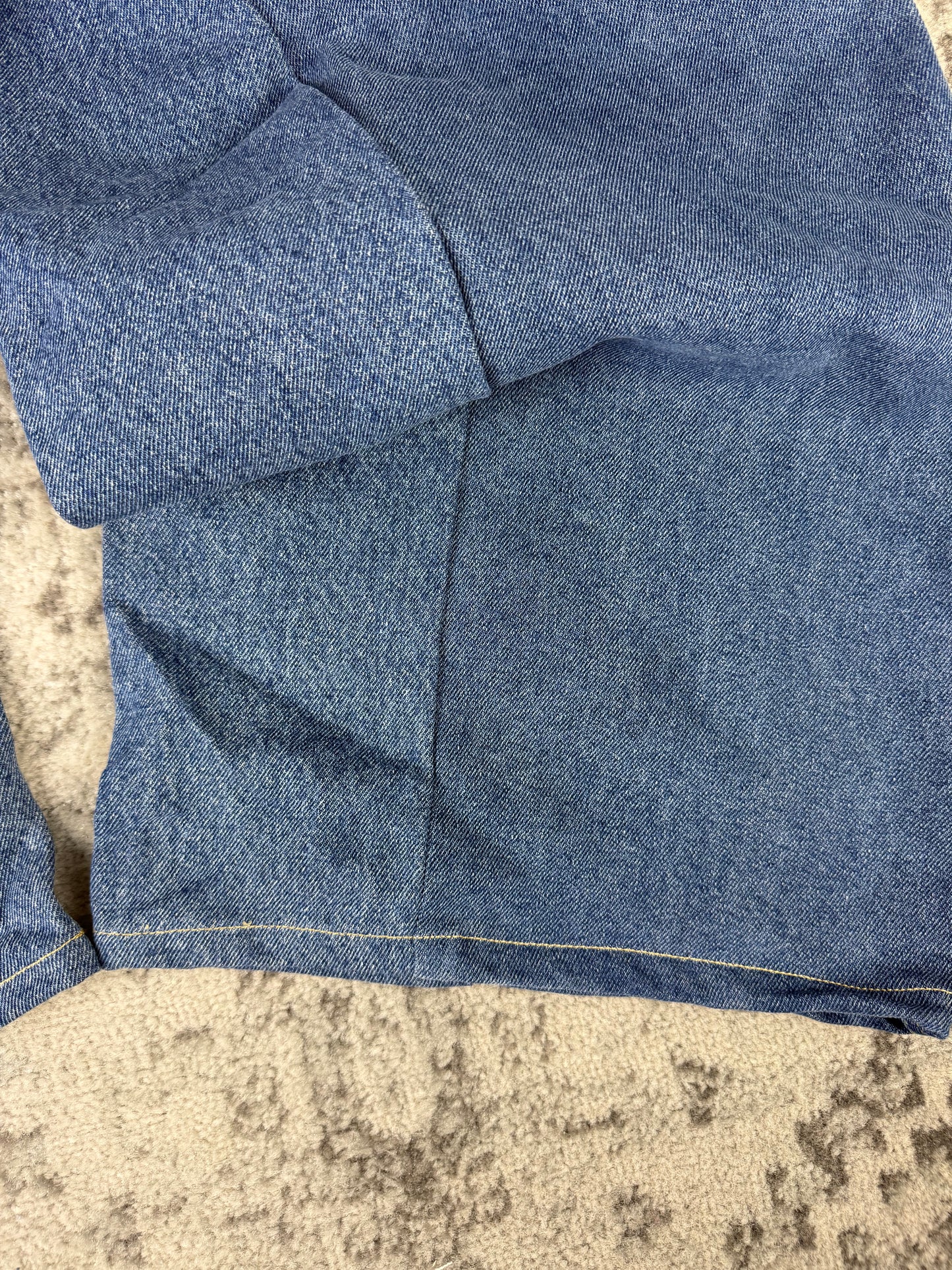 Pantalon baggy en denim upcyclé large style skater streetwear y2k hip-hop 90’s - Pièce unique XXL n•4