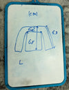 Veste en tapisserie design unique vintage fait main upcyclé retravaillé tissé taille L n•756