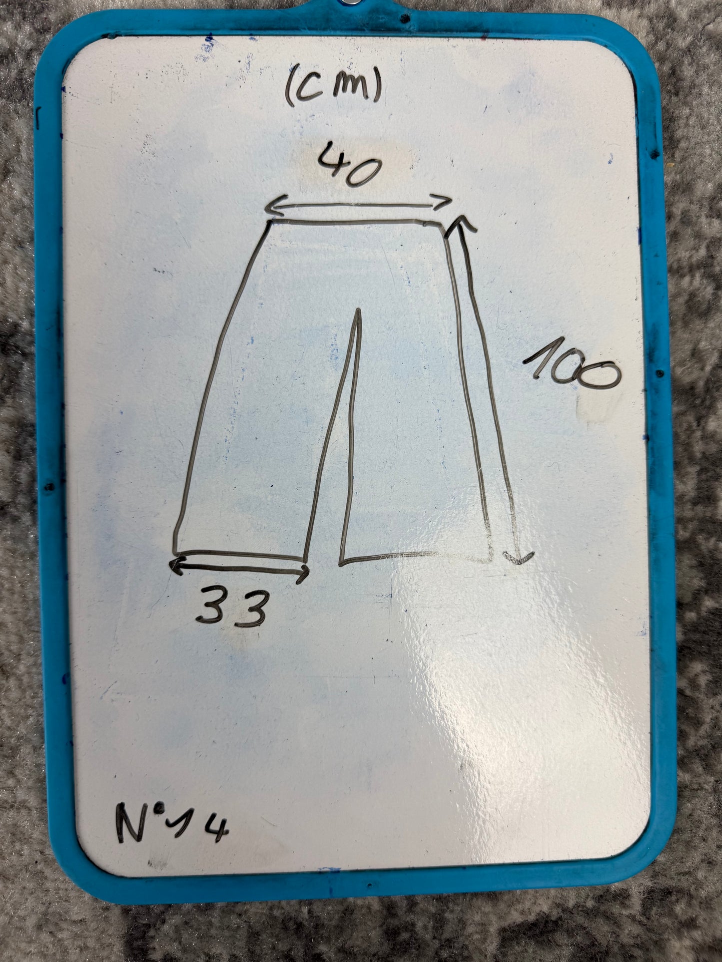 Pantalon baggy en denim upcyclé large style skater streetwear y2k hip-hop 90’s - Pièce unique M n•14