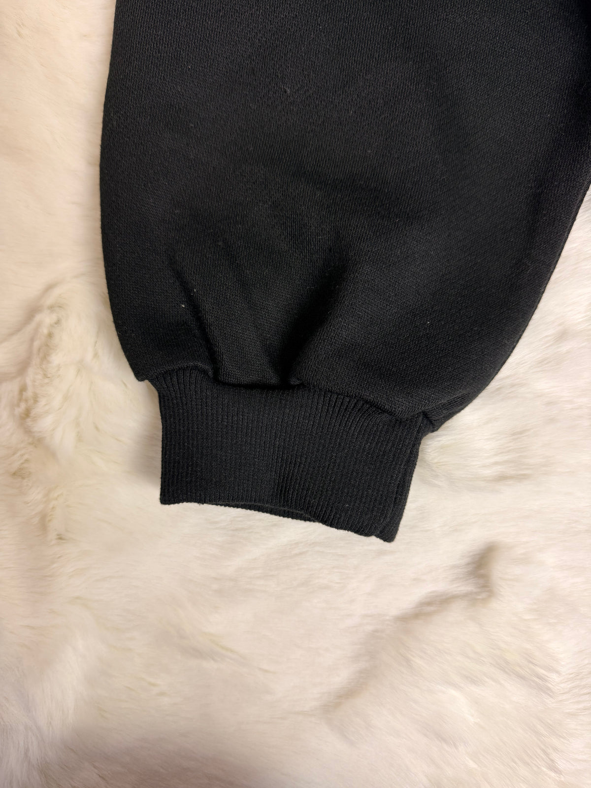 Sweat à capuche oversize ample et boxy, hyper doux, noir profond